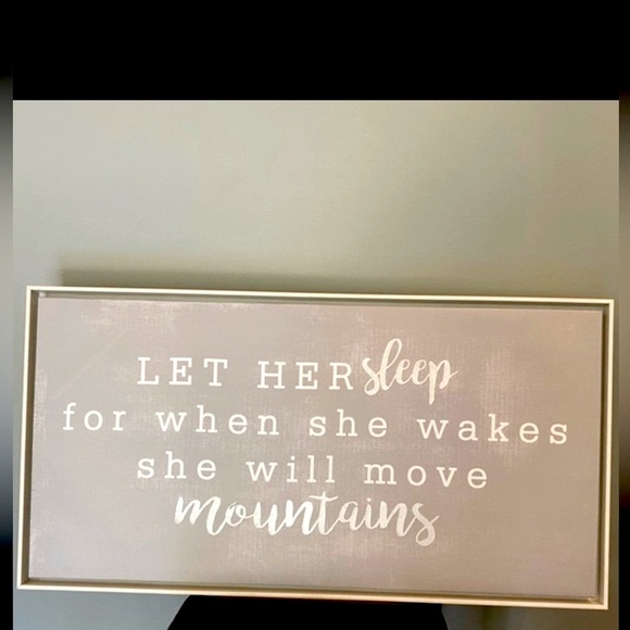 Wood Frame Whitewash Canvas Art woman/ girl Bedroom Wall Deco Art Grayish/purple - Picture 6 of 6